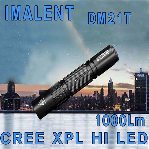 IMALENT DM21T 방수XPL HI4모드 1000루멘전술충전식